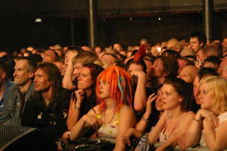 The Crowd mesmerised by Xray Spex Camden Roundhouse London 2008