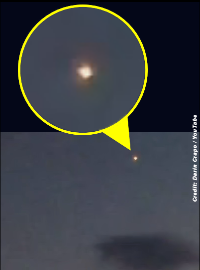 Resident Films Laser Beam Directed at UFO
