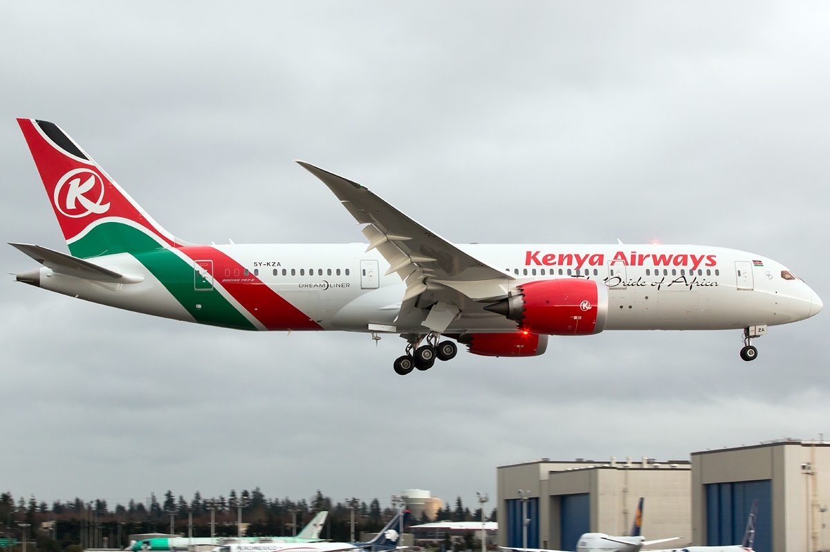 First Livery Boeing 7878 Dreamliner for Kenya Airways