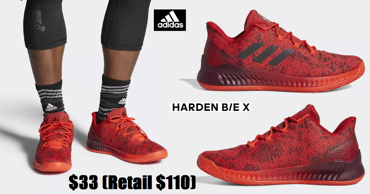 EXPIRED!! Men's Adidas James Harden B/E X Sneakers $33 ...