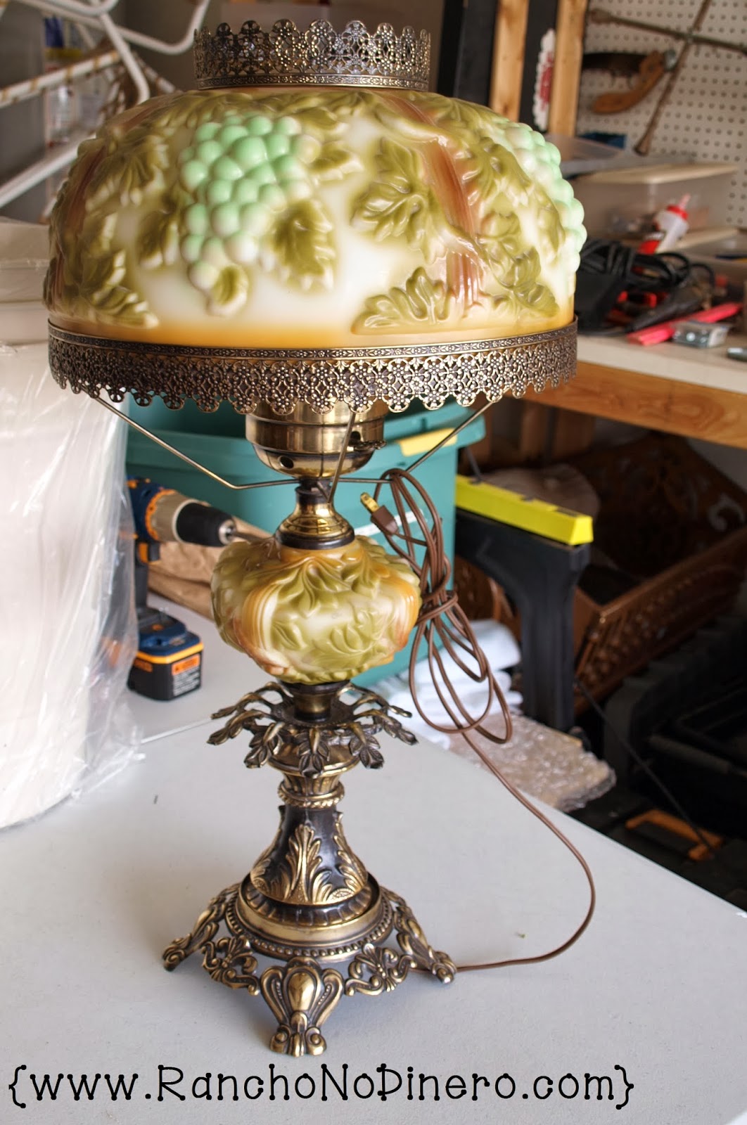 Tiny House Homestead: Rewiring an Antique Lamp - Saving an Heirloom