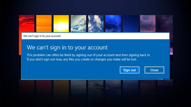 [WORKAROUND] We can't sign in to your account error in Windows 10 build 20226
