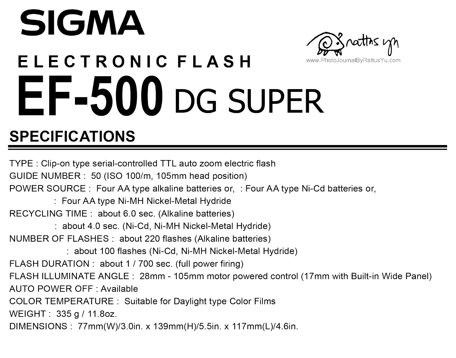 Sigma Ef 500 Dg Super Инструкция