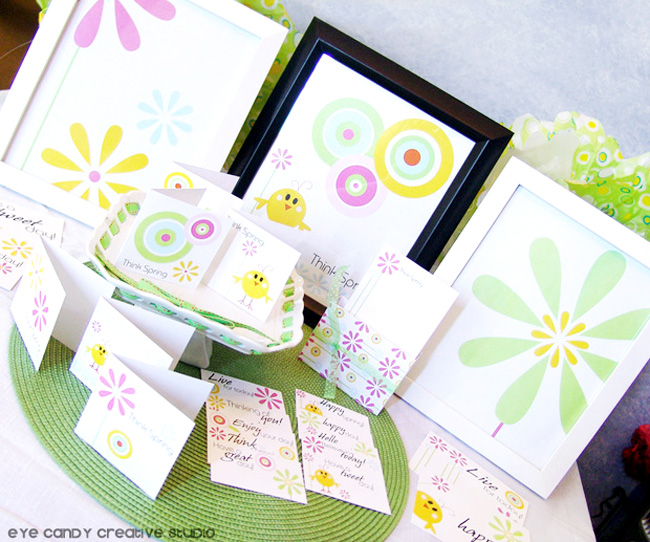 Eye Candy Creative Studio: COLLECTION :: Think Spring Stationery Line
