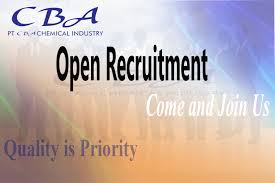 Lowongan Kerja PT CBA Chemical Industry Lowongan Kerja PT CBA Chemical Industry