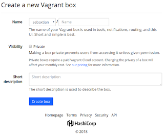 Crear nuevo Vagrant Box
