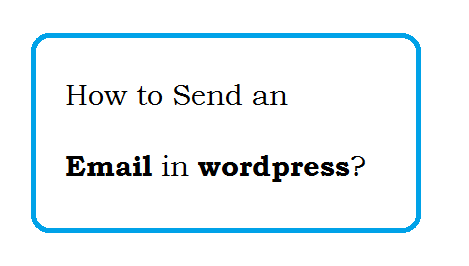 How to send Email in wordpress