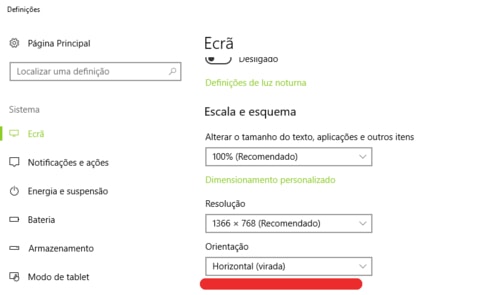 orientação da imagem no windows orientação da imagem no windows