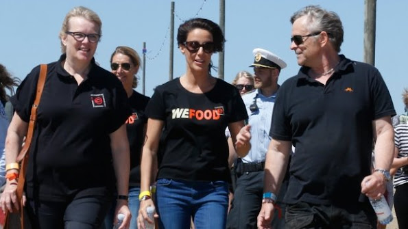 Princess Marie of Denmark her role as patron of DanChurchAid (DCA) participated in the Roskilde Festival activities