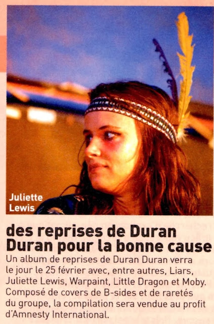 Juliette Lewis, reprise Duran Duran, les inrocks, les inrocks lou reed