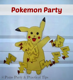 Pokemon Party Game, Pin the tail on Pikachu