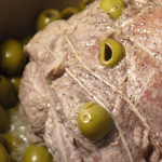 Rôti de porc aux olives