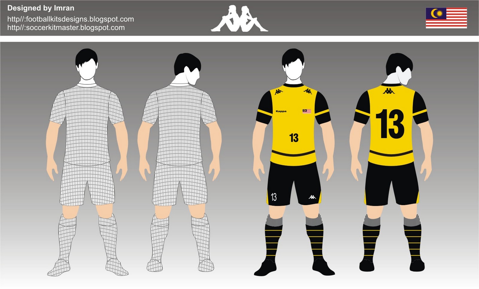Football Kit Design Master: Malaysia Football kit Designs
