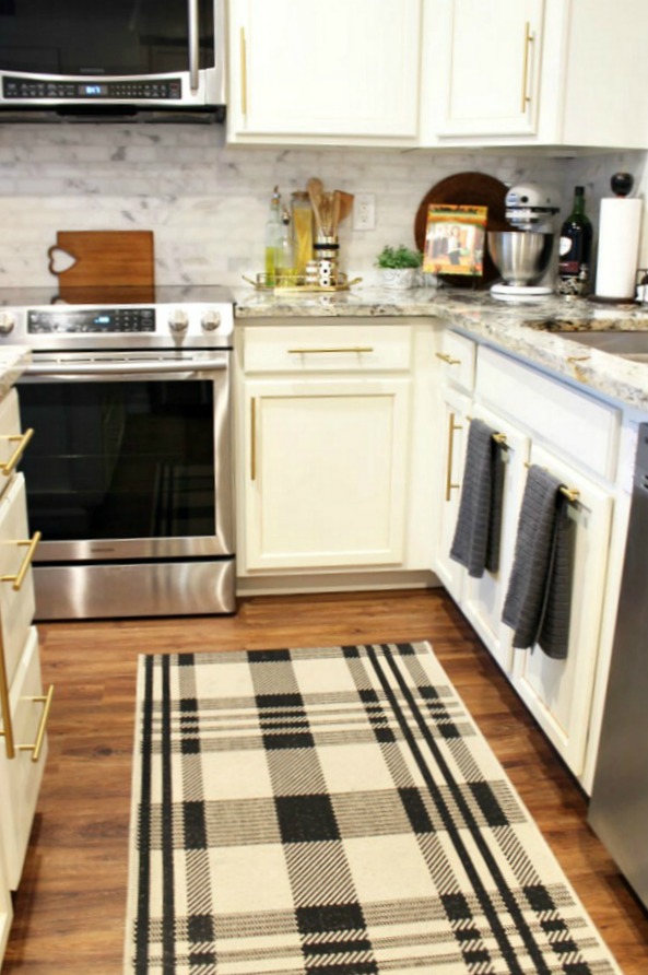 The New Rug Didn't Work In The Kitchen Fabulous For The Bathroom A