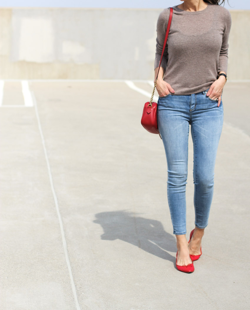Spring Flats + ankle jeans - Lilly Style