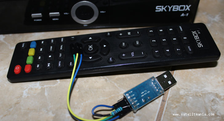 Cara Flashing Receiver Skybox A1 via USB to TTL