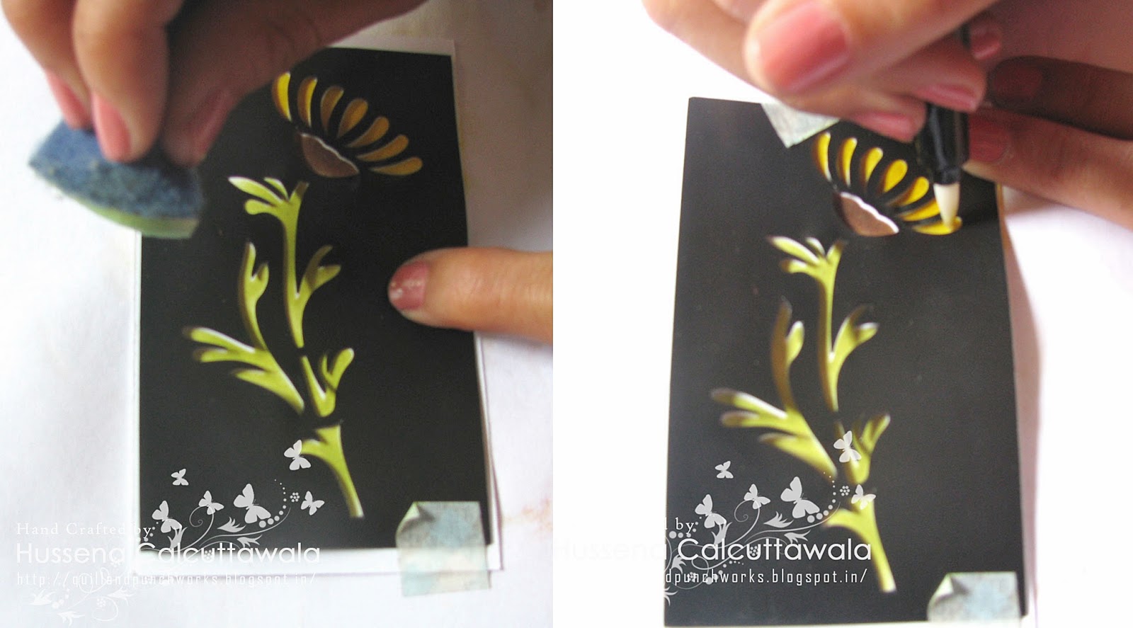 Crafters Corner Tutorial with Stencils & Heat Embossing! )