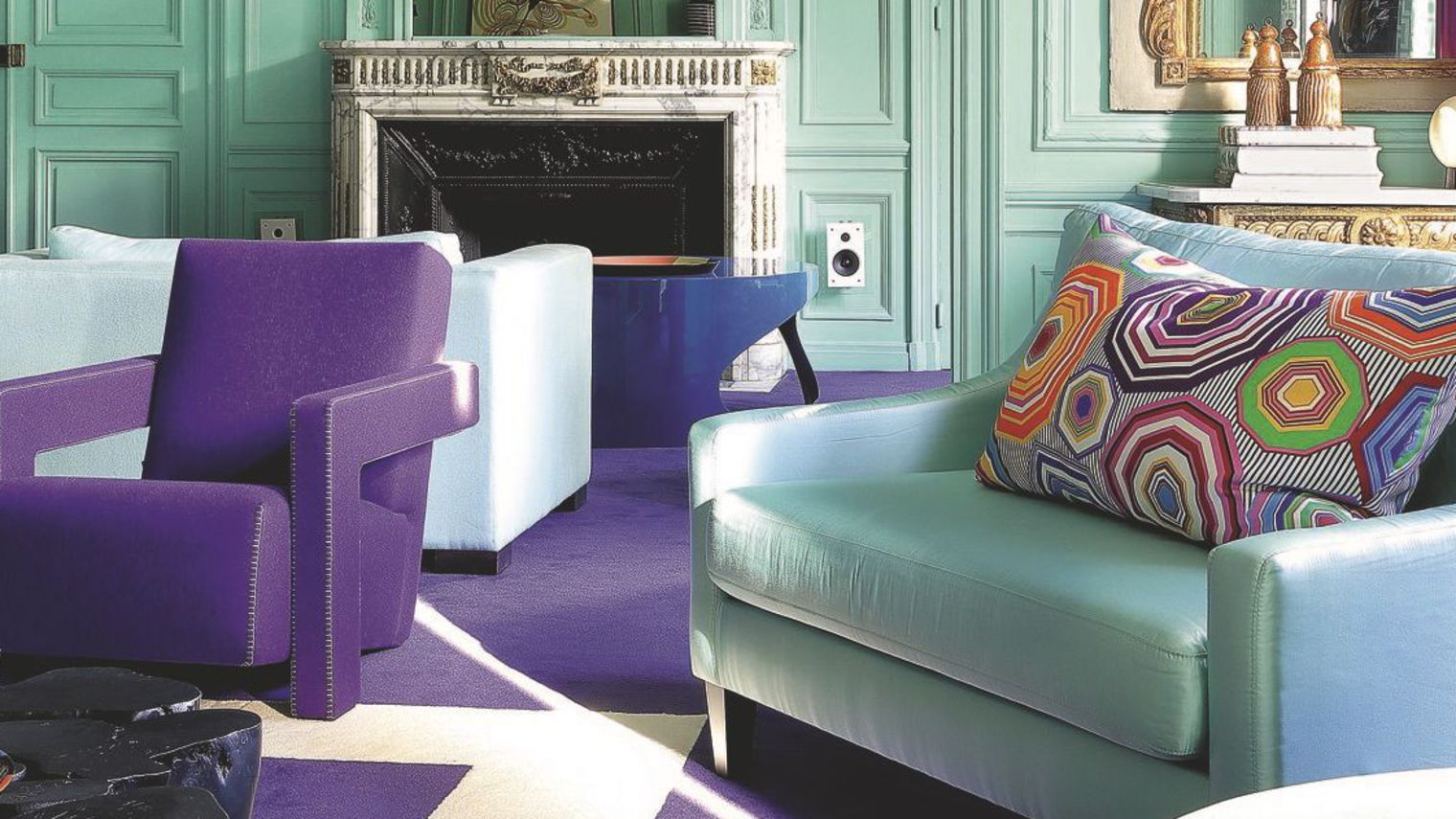 Casinha colorida: Salas de estar: muitas inspirações vintages