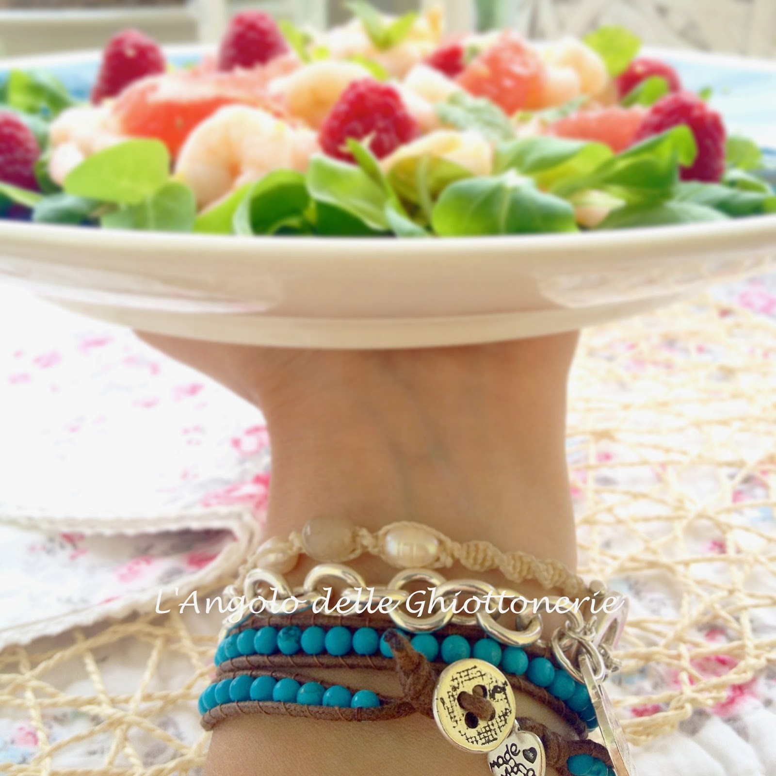 think in pink salad. la linea sottile tra food and fashion per una collaborazione con beads & love