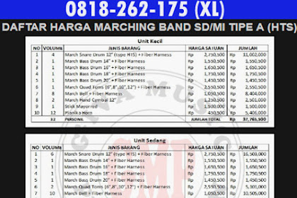 0818-262-175 (XL), Harga Drumband SD, Harga Alat Drumband SD, Harga Drumband SD Satu Set 