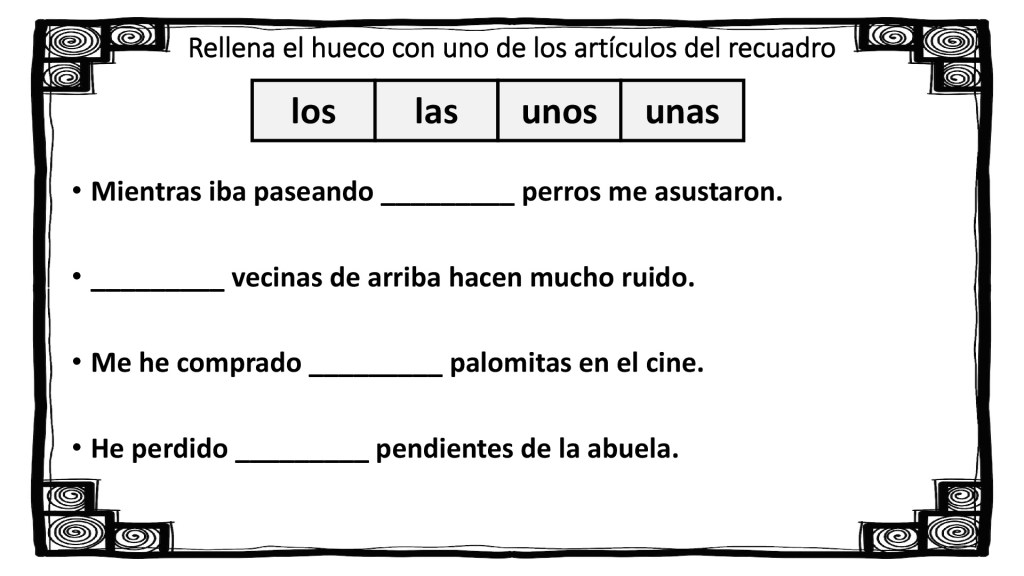 ¡BIENVENIDO, CUARTO!: LOS ARTÍCULOS
