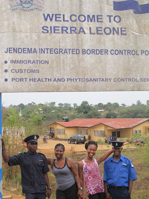 The boarder between of Sierra Leone and liberia