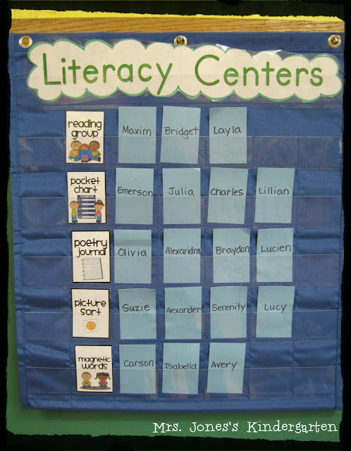Center Rotation Chart For Kindergarten