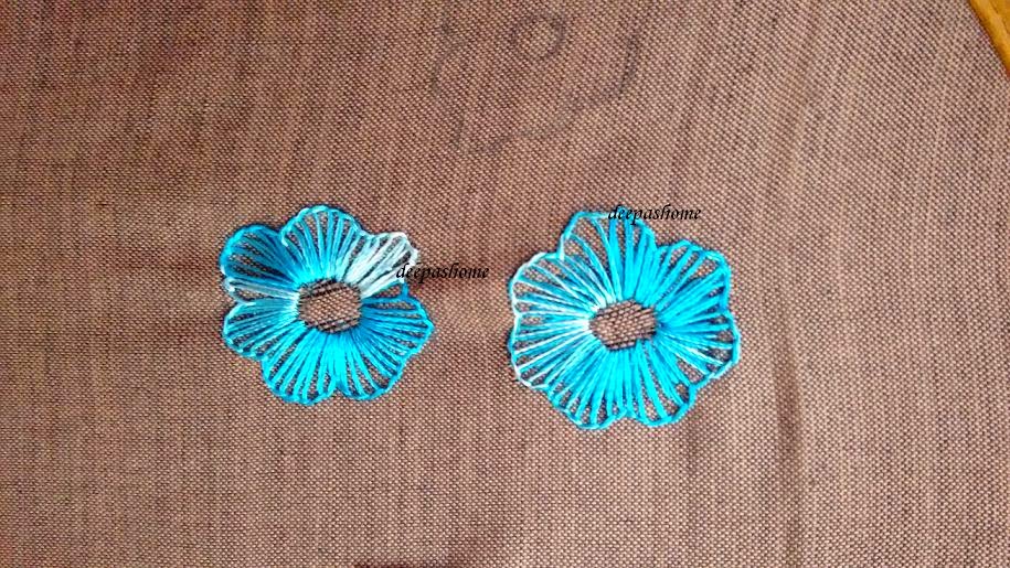 Buttonhole stitch variation A mini tutorial