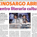 Nota sobre la inauguración de Cinosargo: Librería y Centro Cultural en la prensa de Arica