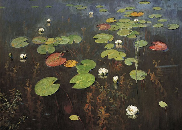 Isaac Ilitch Levitan water lilies