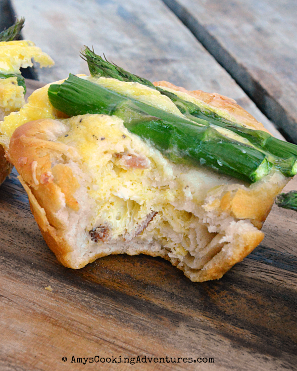 Cheddar Asparagus Mini Quiche BrunchWeek