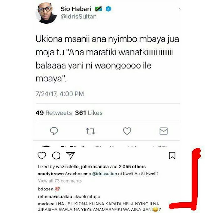 Madee na IdrisSultan wachambana Live Instagram, Madee Akumbushia Pesa za Big Brother