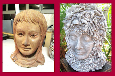 clay female bust makeover diy
