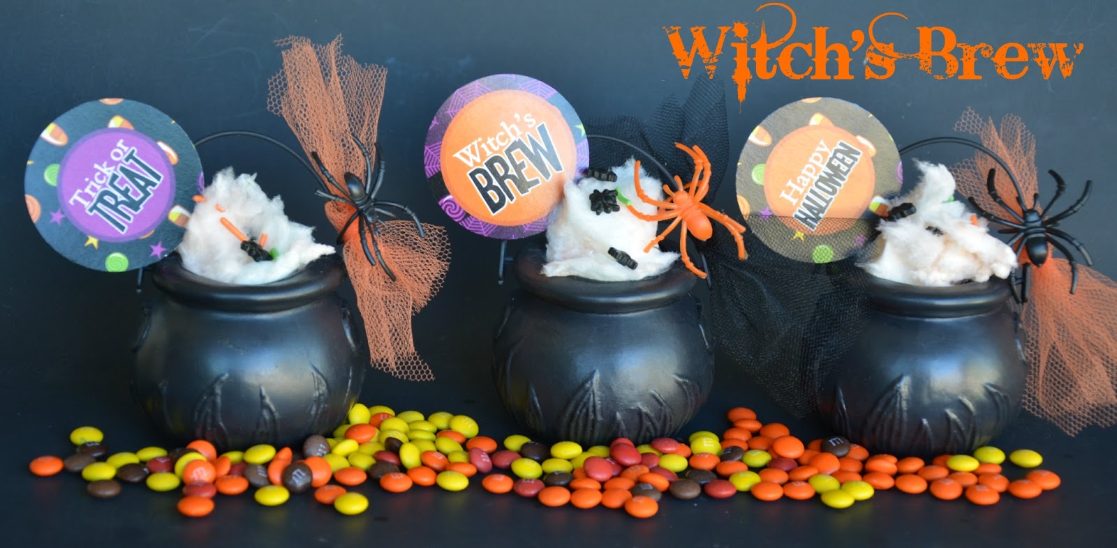 DIY Witch's Cauldron Halloween Party Favors Party Ideas Party