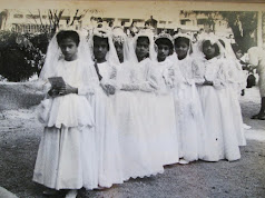 The Girls waiting "First Holy Communion" ceremony.