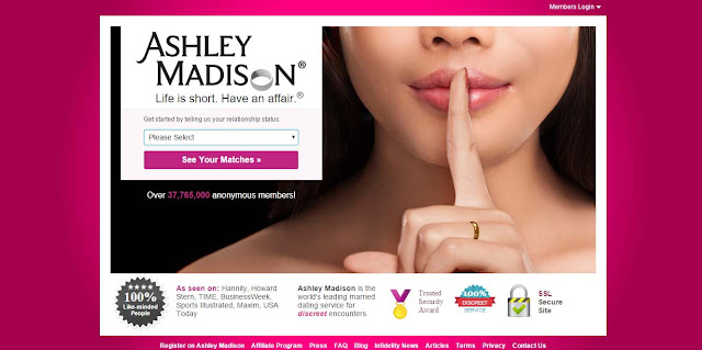 The Married Dating Site Ashley Madison .Com was hacked by The Impact Team