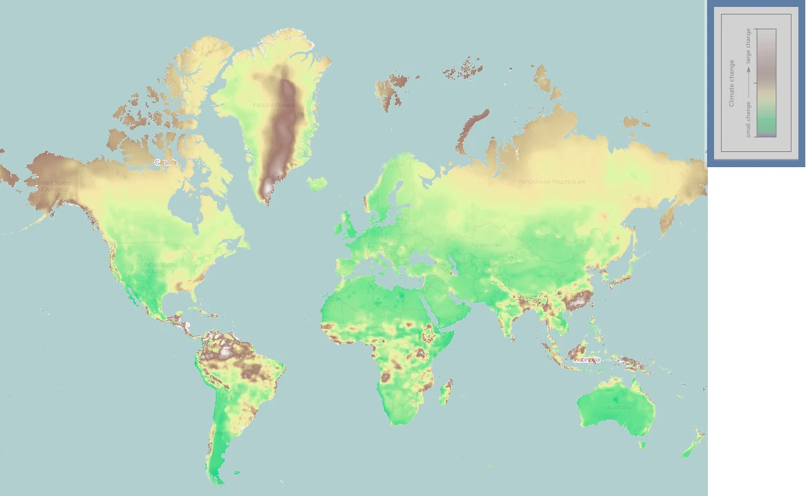 Worldwide Climate Change (2000 - 2070)