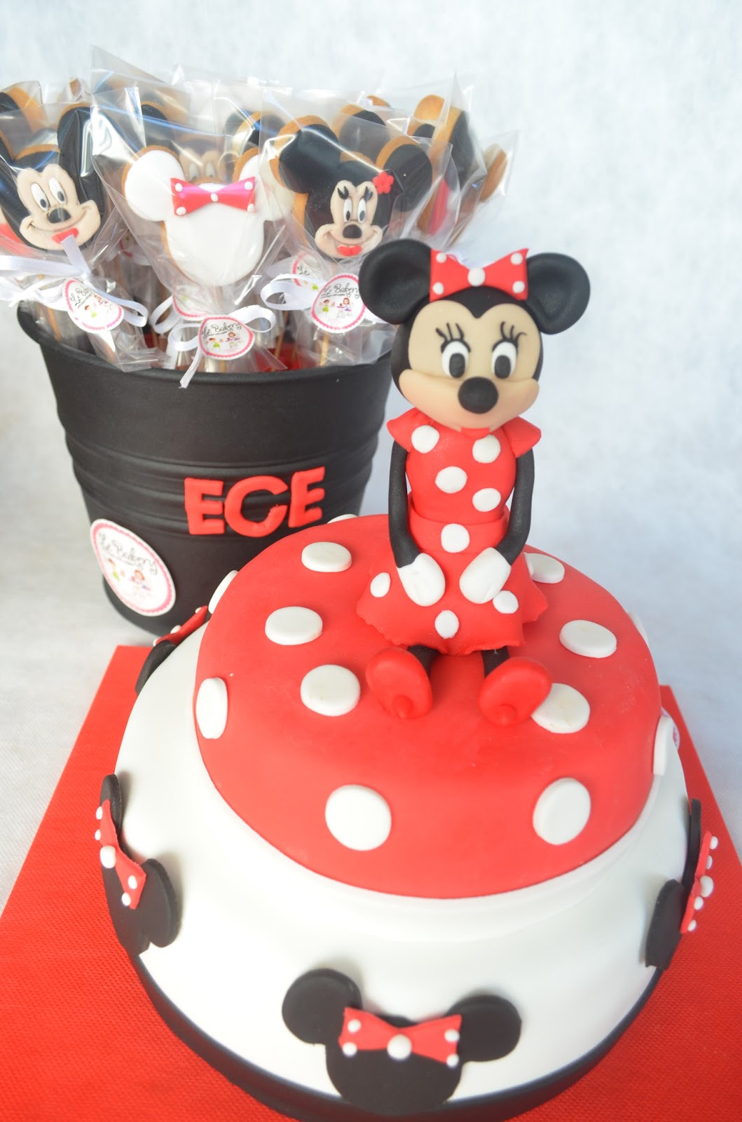 Le Bakery Butik Pasta Minnie ve Mickey Mouse Pastalar