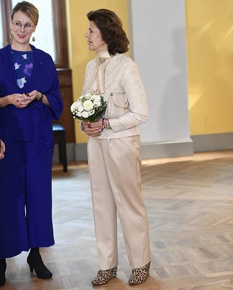 Crown Princess Victoria wore Rodebjer Nera pink suit. Princess Victoria wore a new blazer and trousers by Rodebjer. Queen Silvia