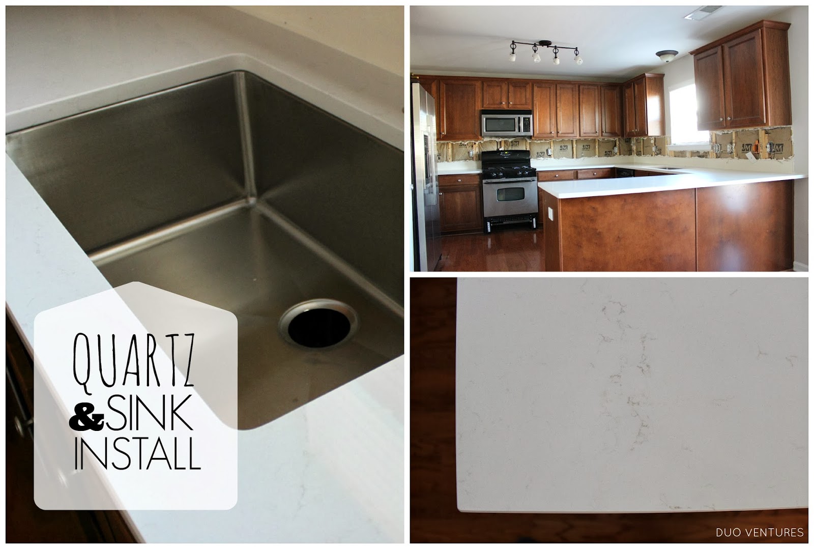Duo Ventures Kitchen Makeover Countertop & Sink Installation