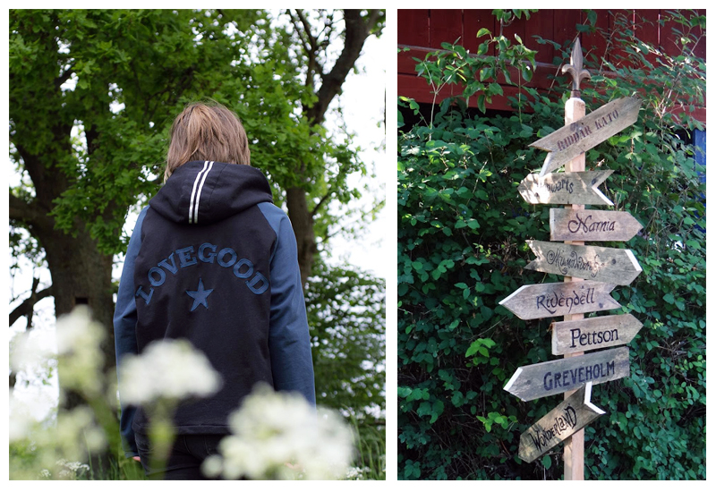 Lovegood-tröja av Anna/Tisteldrake, sagoskyltar av Anni/Vardagsnjutning. Monthly Makers inspiration november 2017 tema böcker blogg utmaning bloggutmaning kreativitet skapa skapande kreativ bok konst hantverk do it yourself diy