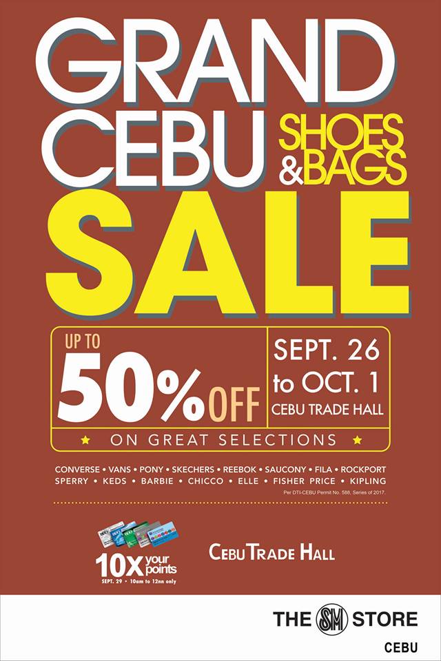 Manila Shopper Grand Cebu Shoes & Bags Sale Sept 2017