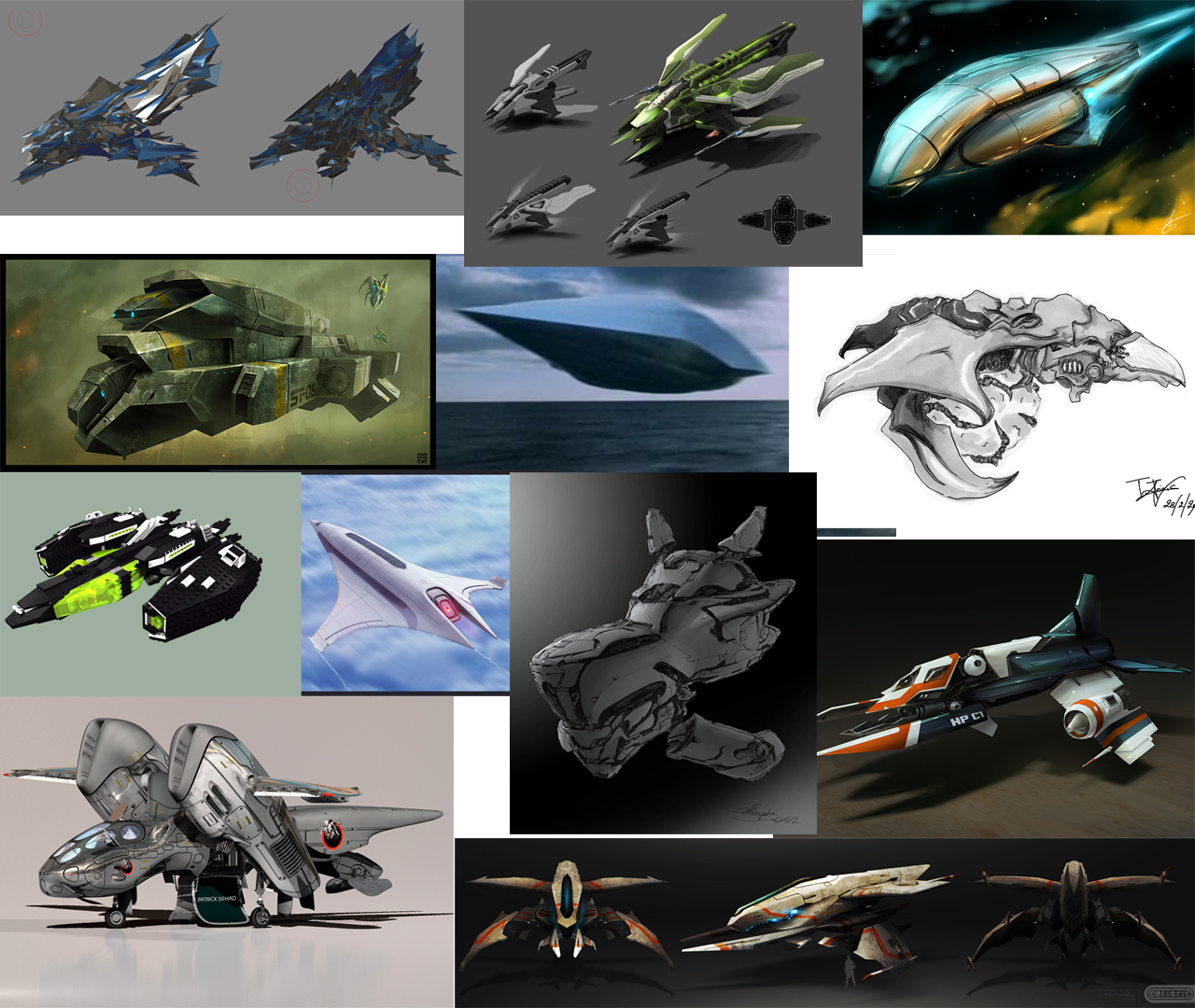 Works of My Ambitious Imagination: Space ship mood board