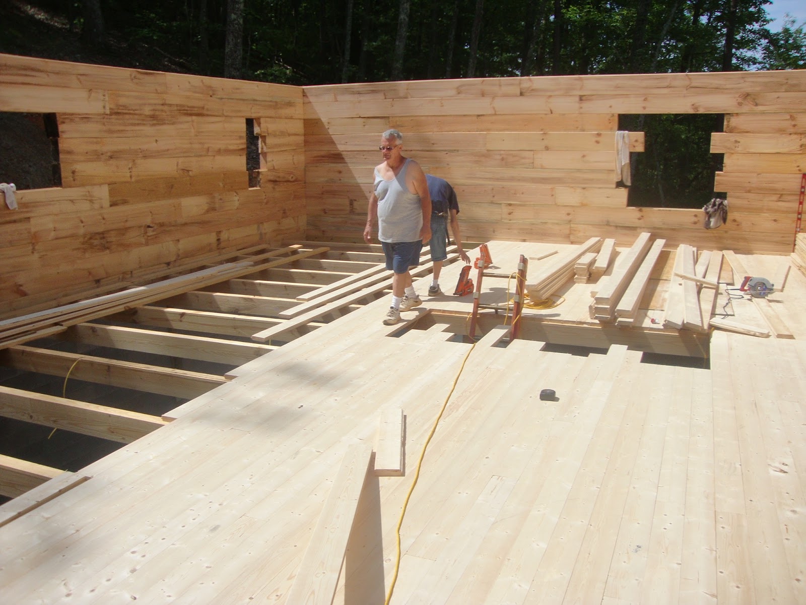 PATRIOT LOG HOME BUILDERS TN log home BEAM floor rafters