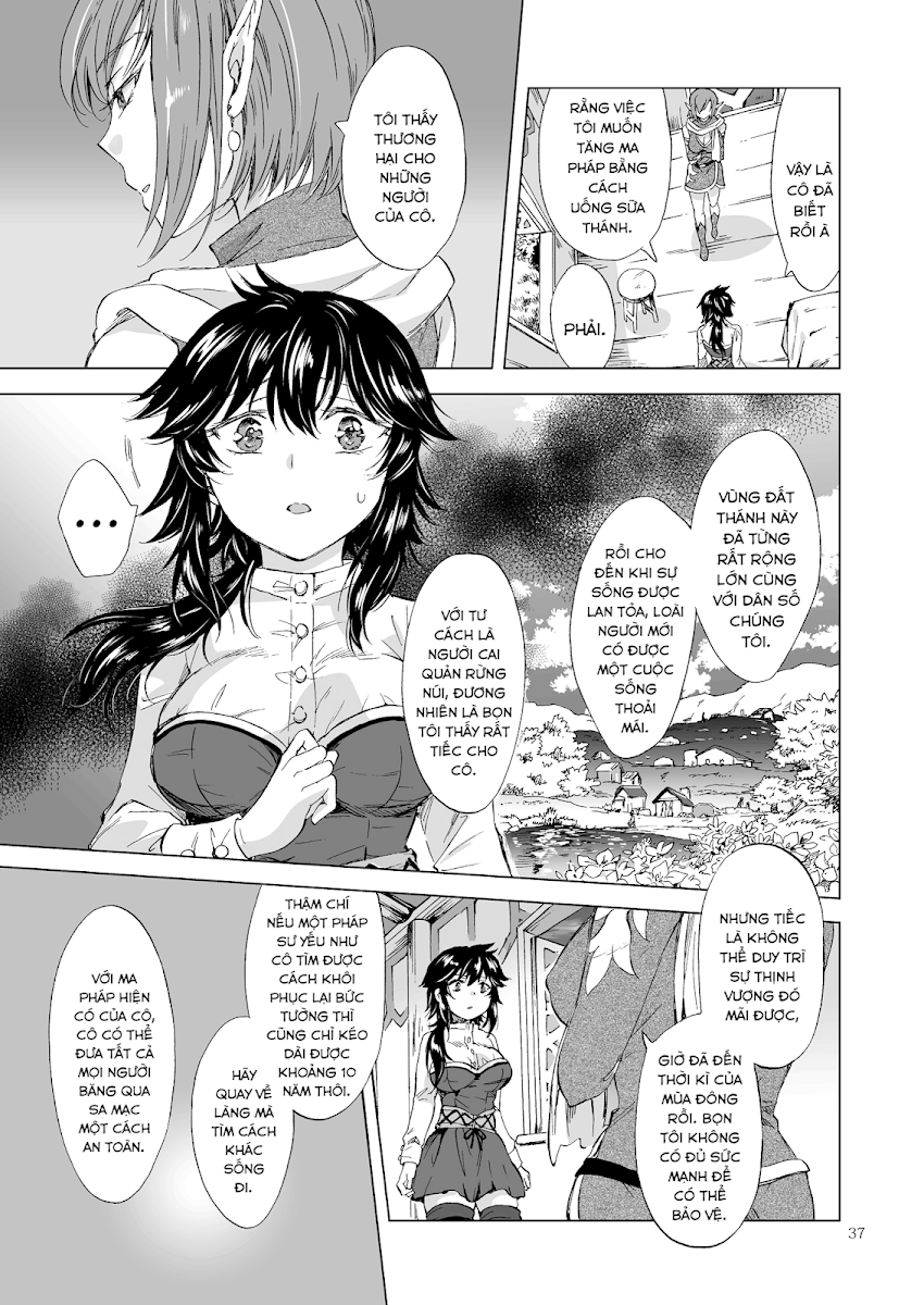 HentaiVN.net - Ảnh 38 - Tuyển tập Yuri Oneshot - Chap 126: Seinaru Chichi no Elf Hime