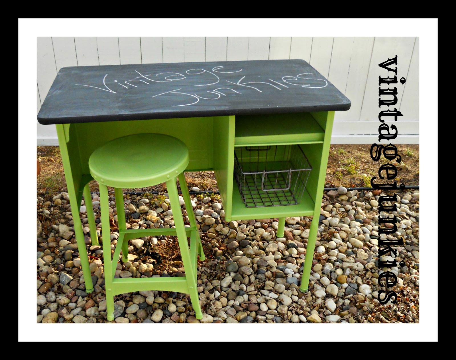 Vintage Junkies Chalkboard Desk