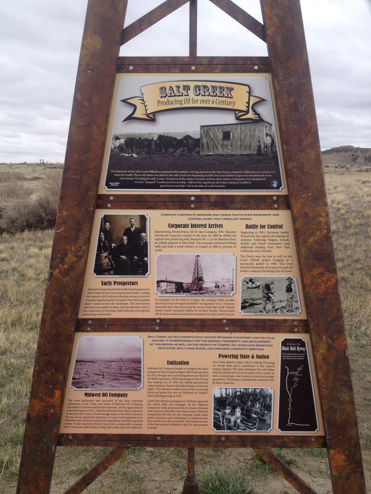 Some Gave All Salt Creek/Teapot Dome Historical Marker