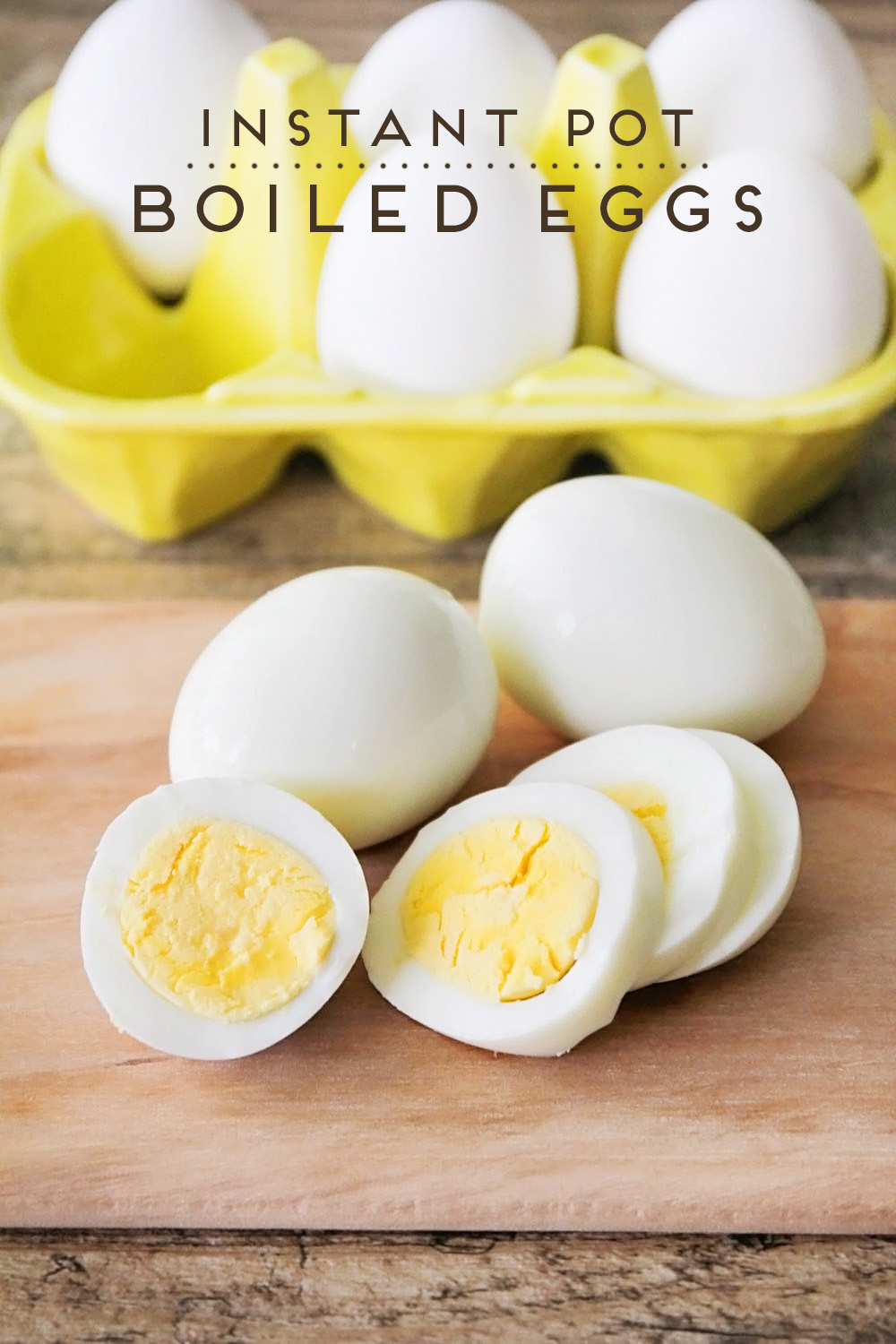 These instant pot boiled eggs are ready in 15 minutes and come out perfectly every time!