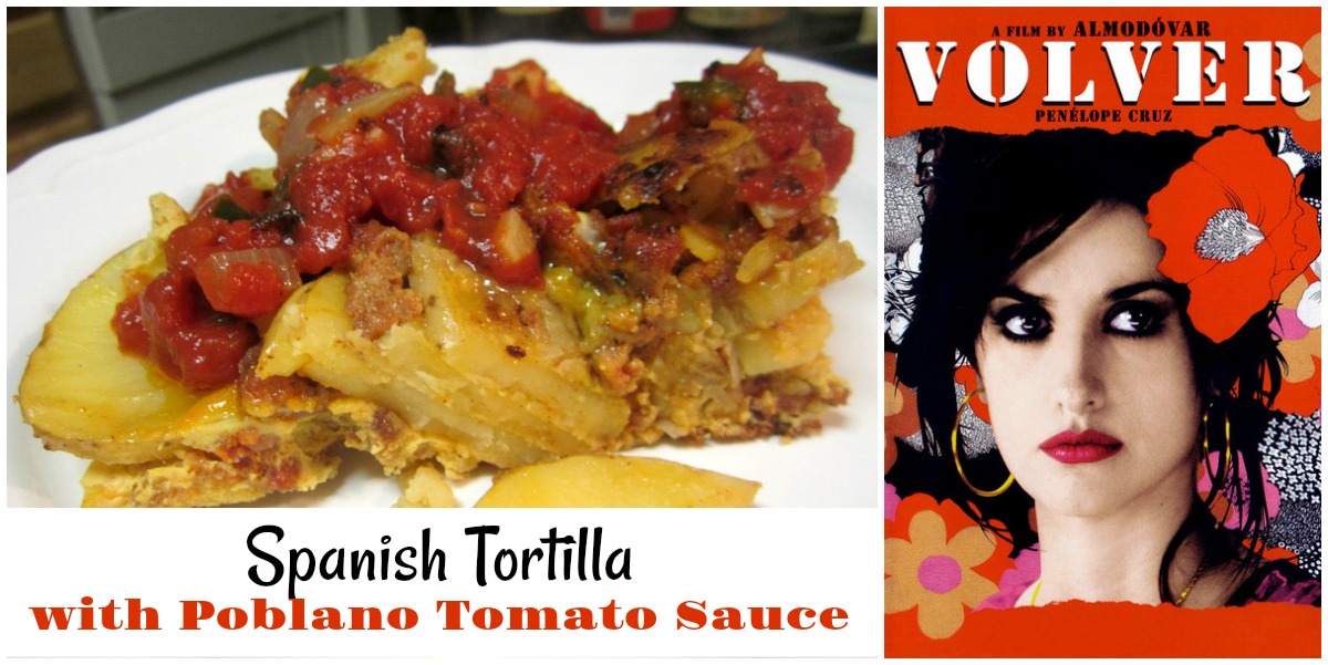 Reviews, Chews & HowTos Spanish Tortilla with PoblanoTomato Sauce
