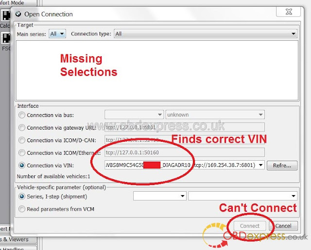 esys_connection-issue